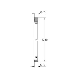 Grohe Silverflex Twiststop Duş Hortumu 175 cm 28388DA0 - 2