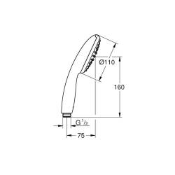 Grohe Tempesta 110 El Duşu Tek Akışlı 27923003 - 6
