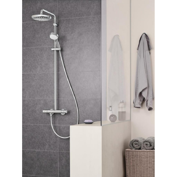 Grohe Tempesta Cosmopolitan System 250 Duvar Bağlantılı Divertörlü Duş Sistemi 26675000 - 4