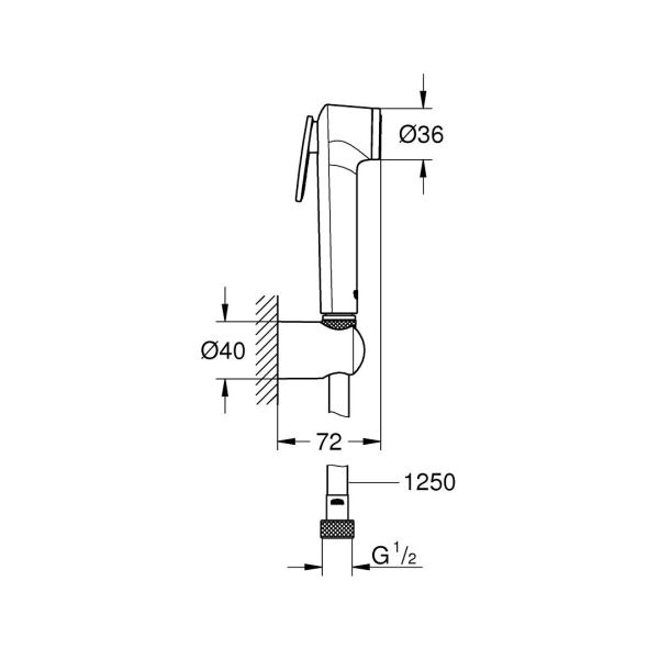 Grohe Tempesta-F Taharet Spreyi 30 Duş Seti 26354000 - 2