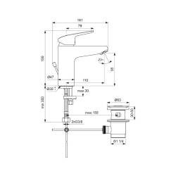 Ideal Standard Ceraflex Grande Lavabo Bataryası B1714AA - 2