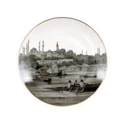 Paşabahçe İstanbul-Haliç Gravürlü Tabak 20 cm - 1