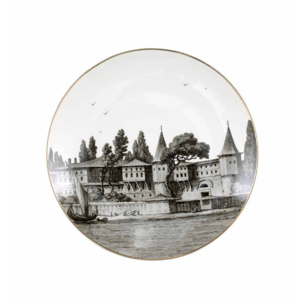 Paşabahçe İstanbul-Topkapı Sarayı Gravürlü Tabak 20 cm - 1
