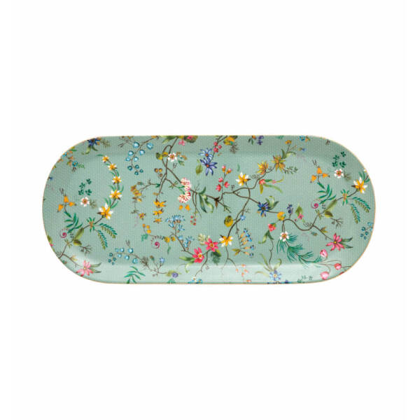 Pip Studio Jolie Mavi Oval Kek Servis Tabağı 33 cm - 1