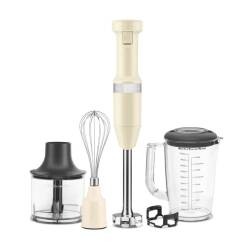 KitchenAid 5KHBV83EAC Aksesuarlı El Blender Seti Almond Cream - KitchenAid