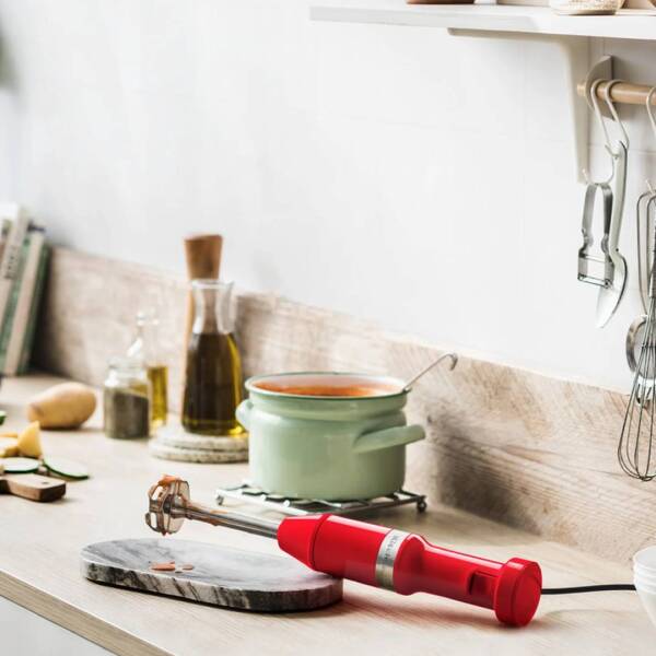 KitchenAid 5KHBV83EER Aksesuarlı El Blender Seti Empire Red - 2