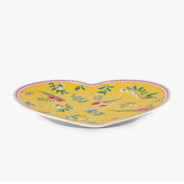La Majorelle İkili Sarı Kalpli Tabak Seti 21,5 cm Sarı - 3