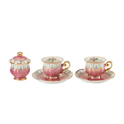 Paşabahçe Maya Pembe Kahve Takımı - 1