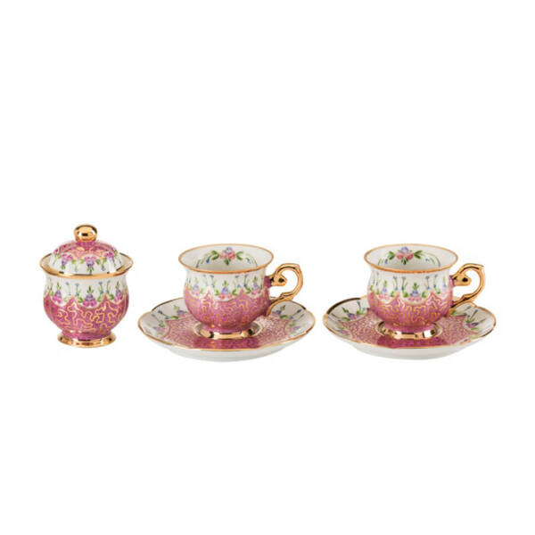 Paşabahçe Maya Pembe Kahve Takımı - 1