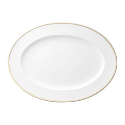 Meandre D'Or Servis Tabağı Oval 34 cm - 1