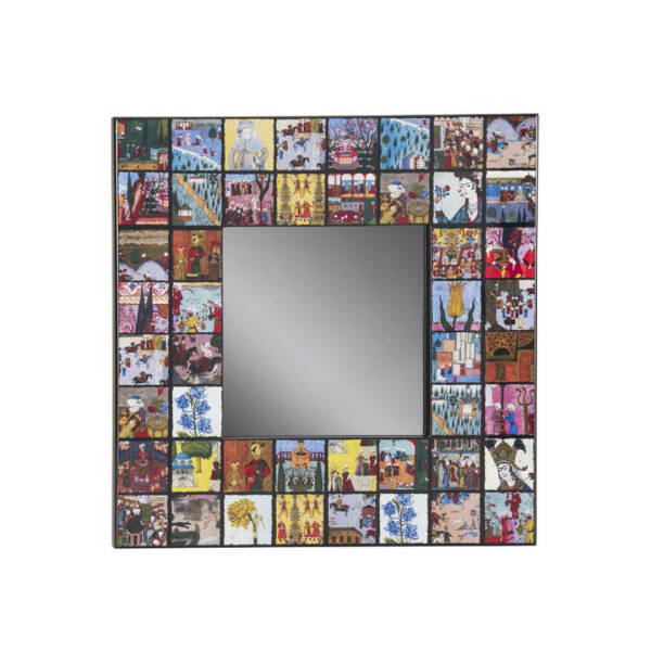 Paşabahçe Minyatür Karolu Ayna 30x30 cm - 1