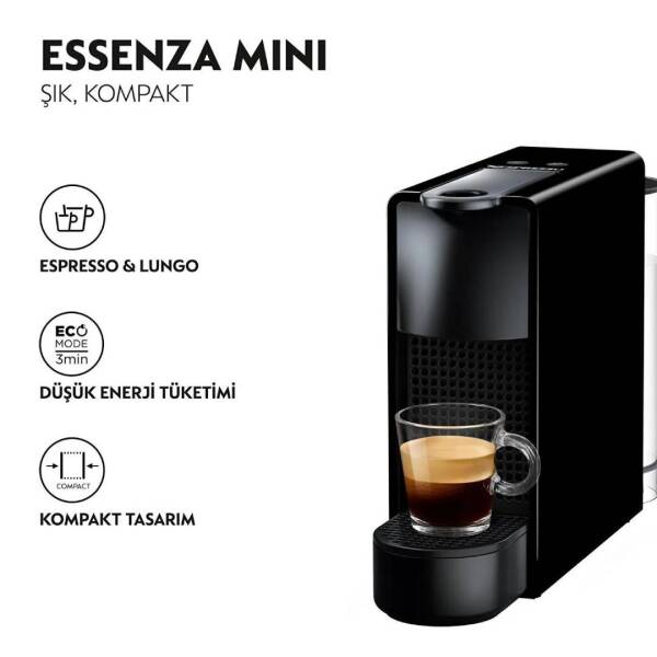 Nespresso C30 Essenza Mini Kahve Makinesi Siyah - 2