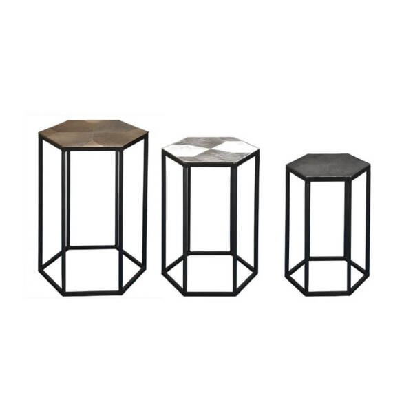 Paşabahçe Nesting Metal Sehpa Seti 3'lü - 1