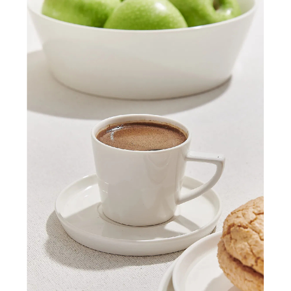 Paşabahçe Solid Porselen Espresso Fincanı Beyaz 120 cc - 4