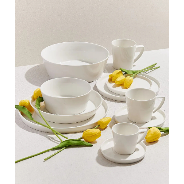Paşabahçe Solid Porselen Espresso Fincanı Beyaz 120 cc - 5
