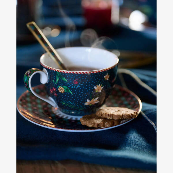 Pip Studio Berry Blues İkili Çay Fincanı Seti Mavi 280 ml - 2