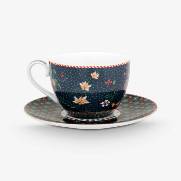 Pip Studio Berry Blues İkili Çay Fincanı Seti Mavi 280 ml - 4