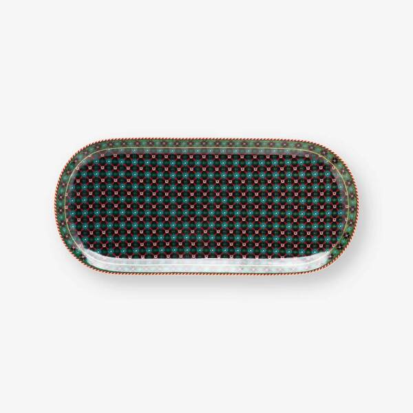 Pip Studio Berry Blues Oval Kek Servis Tabağı Yeşil 33 cm - 1