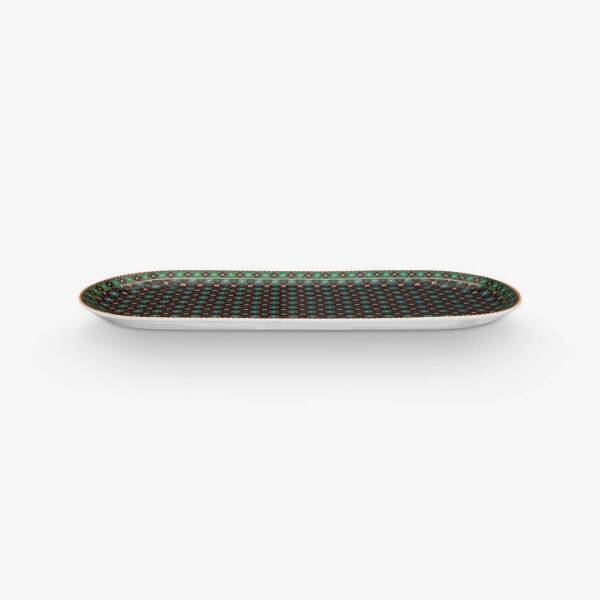 Pip Studio Berry Blues Oval Kek Servis Tabağı Yeşil 33 cm - 3