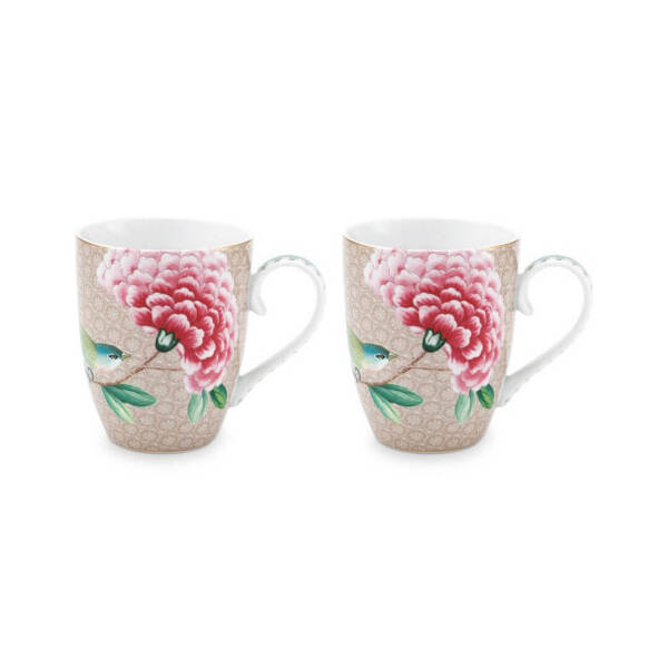 Pip Studio Blushing Birds Haki Mug Seti 350 ml 2 Adet - 1