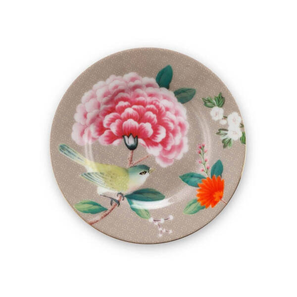 Pip Studio Blushing Birds Haki Petit Four Tabağı 12 cm - 1