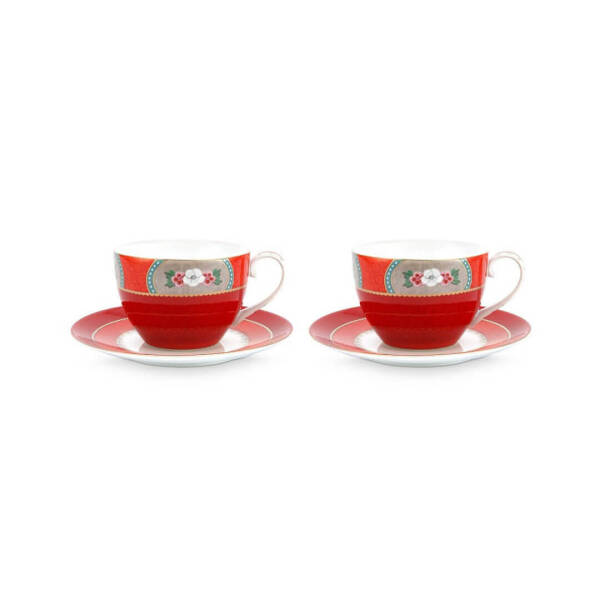 Pip Studio Blushing Birds Kırmızı Çay Fincanı Seti 280 ml 2 Adet - 1