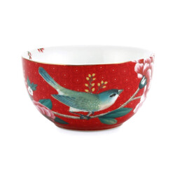 Pip Studio Blushing Birds Kırmızı Kase 12 cm - 1