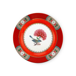 Pip Studio Blushing Birds Kırmızı Tabak 17 cm - 1