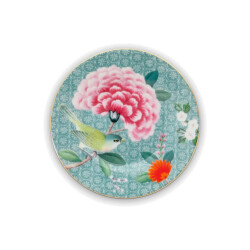 Pip Studio Blushing Birds Mavi Petit Four Tabağı 12 cm - 1