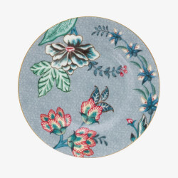 Pip Studio Flower Festival Mavi Petit Four Tabağı 12 cm - 1