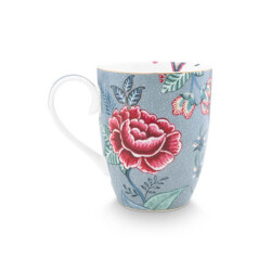 Pip Studio Flower Festival Tek Kişilik Çay Seti 350 ml Mavi - 3