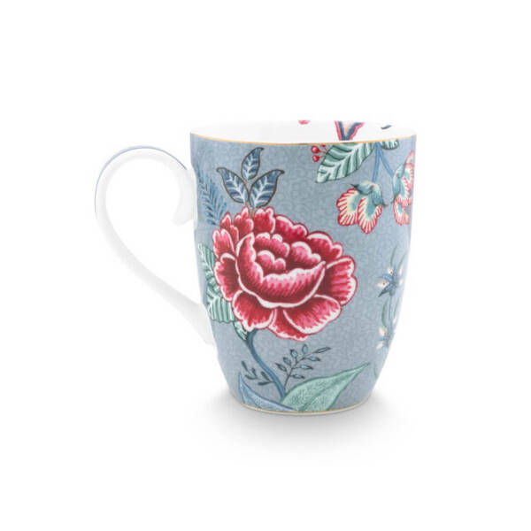 Pip Studio Flower Festival Tek Kişilik Çay Seti 350 ml Mavi - 3
