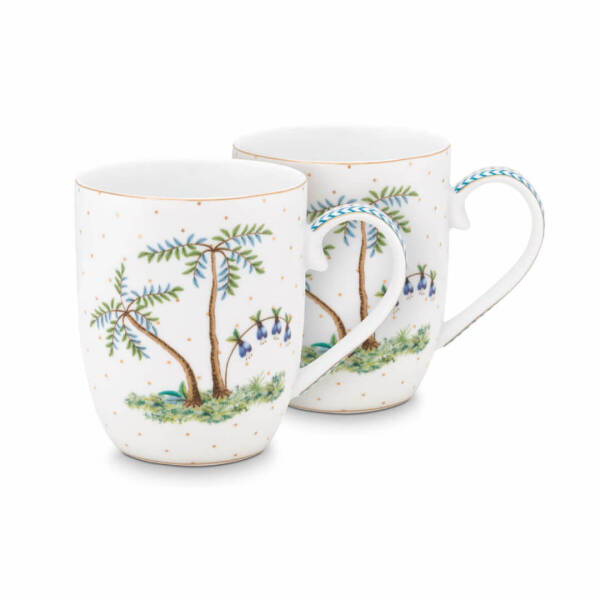 Pip Studio Jolie Beyaz Mug Seti 145 ml 2 Adet - 1