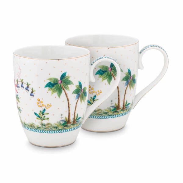 Pip Studio Jolie Beyaz Mug Seti 350 ml 2 Adet - 1