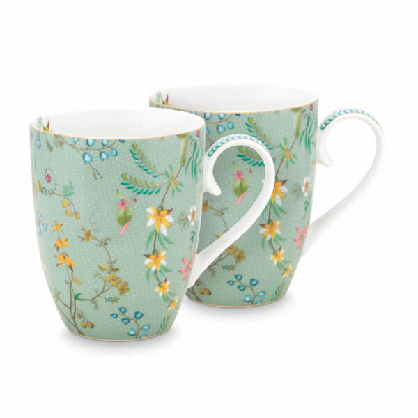 Pip Studio Jolie Mavi Mug Seti 350 ml 2 Adet - 1