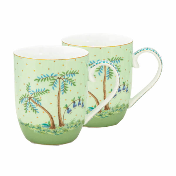 Pip Studio Jolie Yeşil Mug Seti 145 ml 2 Adet - 1