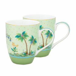 Pip Studio Jolie Yeşil Mug Seti 350 ml 2 Adet - 1