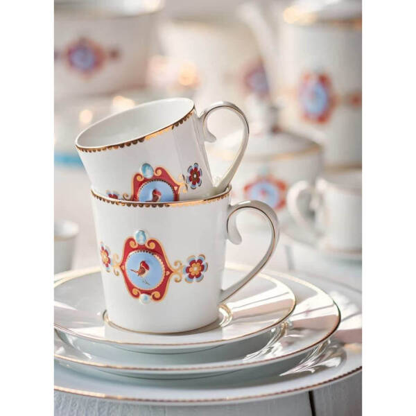 Pip Studio Love Birds Beyaz 4 'Lü Mug Seti 250 ml - 2