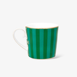 Pip Studio Love Birds Yeşil Çizgili Madalyon Desenli Küçük Mug - 2