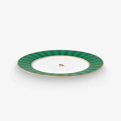 Pip Studio Love Birds Yeşil Çizgili Tabak 21 cm - 2