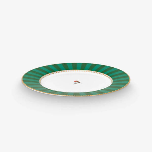 Pip Studio Love Birds Yeşil Çizgili Tabak 21 cm - 2