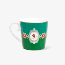 Pip Studio Love Birds Yeşil Renkli Madalyon Desenli Mug 250 ml - 1