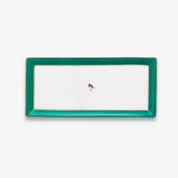 Pip Studio Love Birds Yeşil Servis Tabaği 33.3x15.5 cm - 1