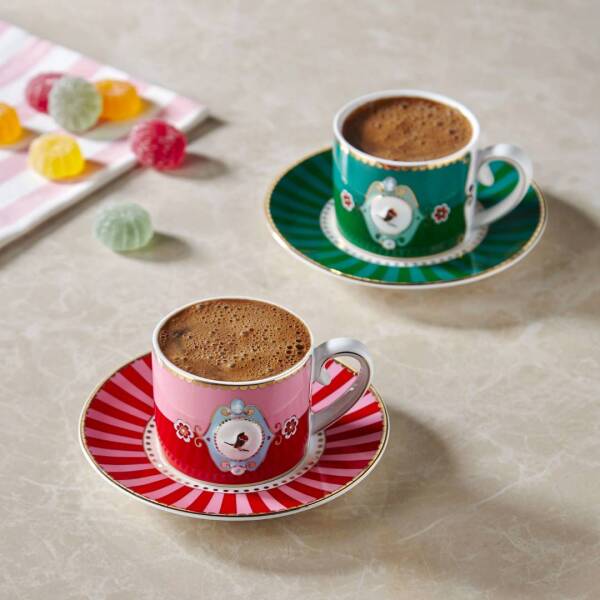 Pip Studio Love Brids Yeşil Kahve Fincanı 90 ml - 2
