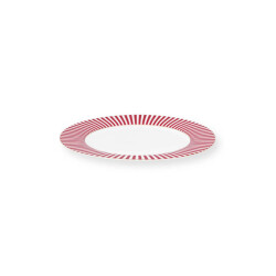 Pip Studio Royal Çizgili Tabak 26,5 cm Pembe - 1