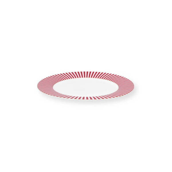 Pip Studio Royal Çizgili Tabak 26,5 cm Pembe - 1