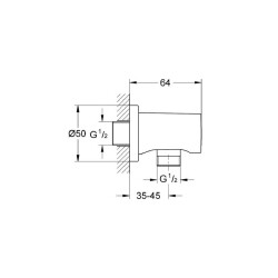 Grohe Rainshower Askılı Duş Çıkış Dirseği 27057DL0 - 2