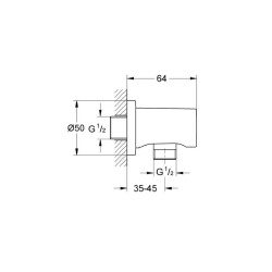 Grohe Rainshower Askılı Duş Çıkış Dirseği 27057GL0 - 4
