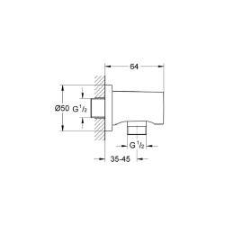 Grohe Rainshower Askılı Duş Çıkış Dirseği 27057GN0 - 4