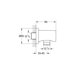 Grohe Rainshower Askılı Duş Çıkış Dirseği 27057A00 - 4